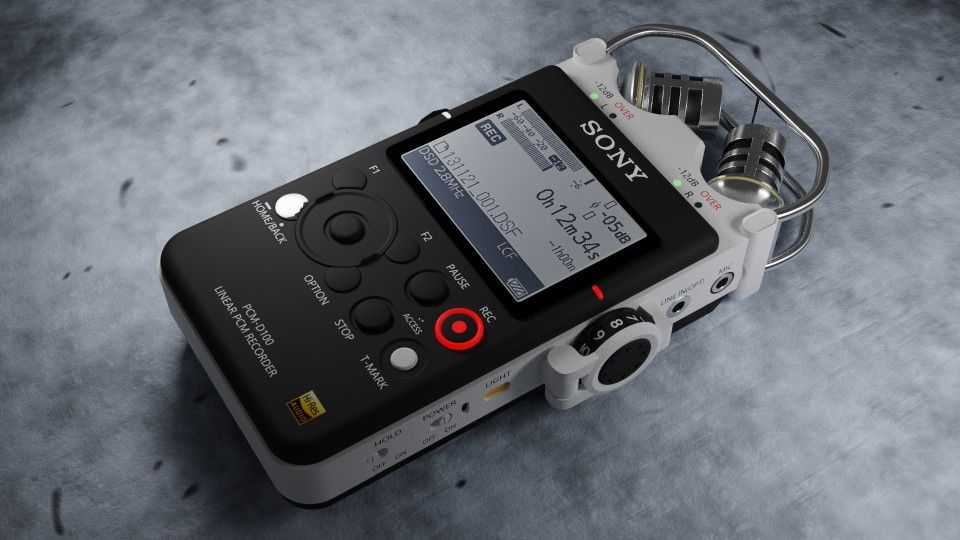 Modelling SONY PCM D100 Portable in Blender